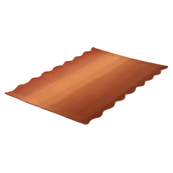 Ковер из шерсти over horizon 120x180 см терракотового цвета из коллекции trendy ruffles Tkano