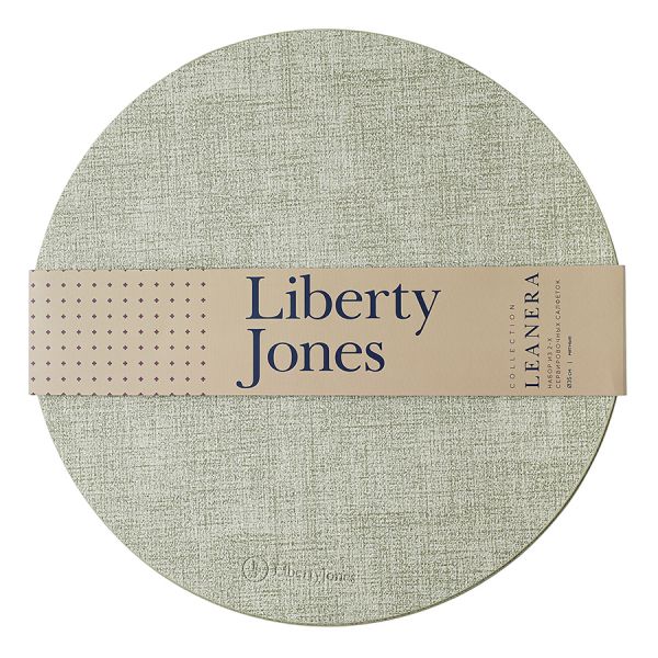 Набор из 2-х сервировочных салфеток leanera, D35 см, мятные Liberty Jones
