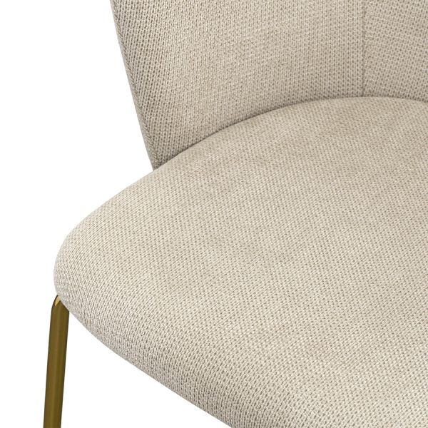 Стул dwight, фактурный шенилл, светло-бежевый Bergenson Bjorn