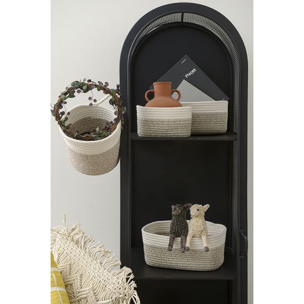 Корзина для хранения filis, 30х22х14 см, кремовая/светло-бежевая