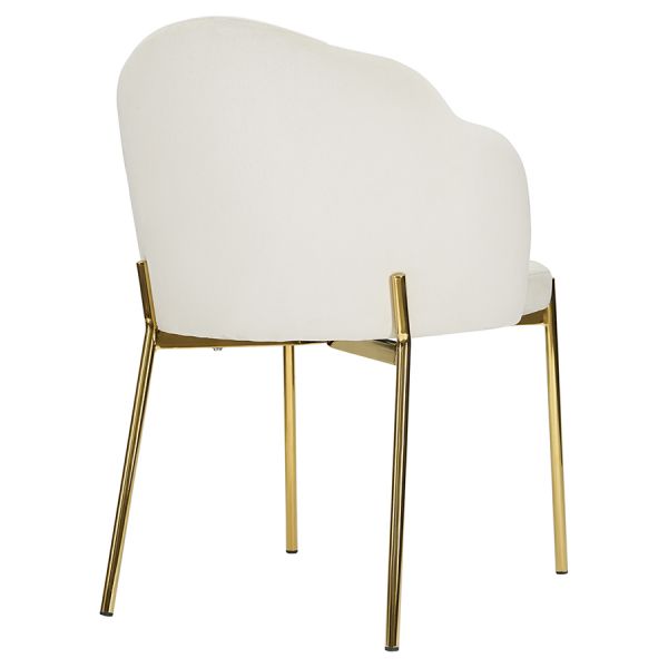 Стул shelly, велюр, молочный Bergenson Bjorn