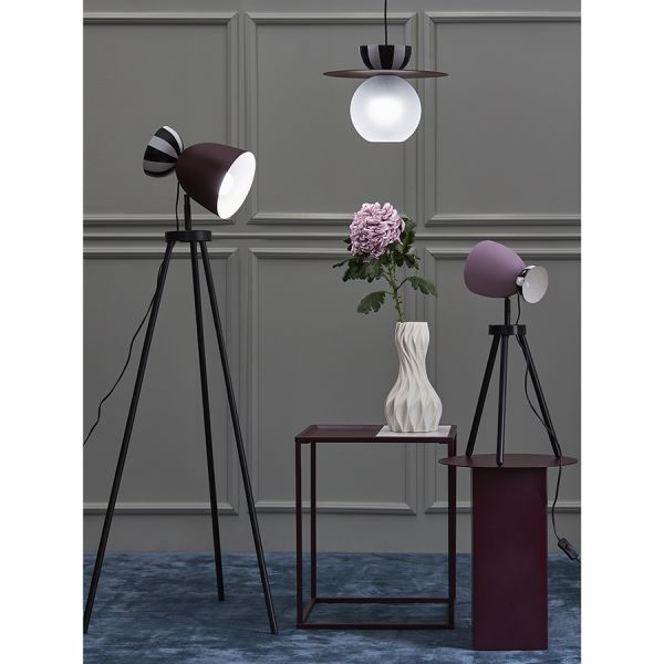 Торшер anniken, D37х145 см, черный/белый/сливовый Bergenson Bjorn
