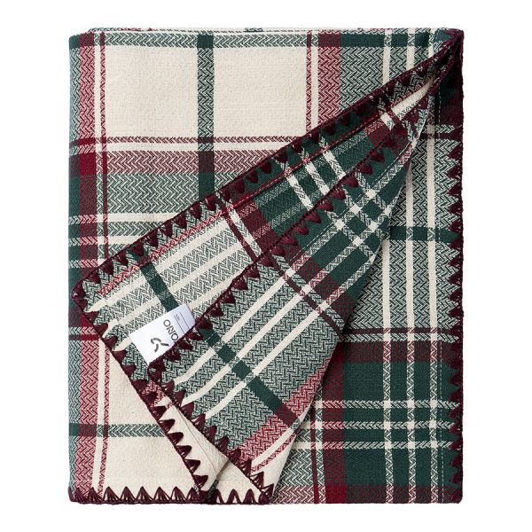 Скатерть Шотландская клетка из коллекции new year essential 180x180 см Tkano