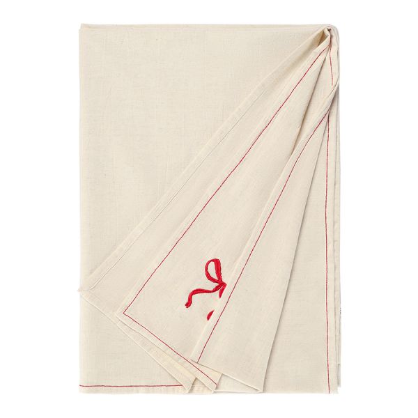 Скатерть fancy bows бежевого цвета из коллекции essential, 180х240 см Tkano