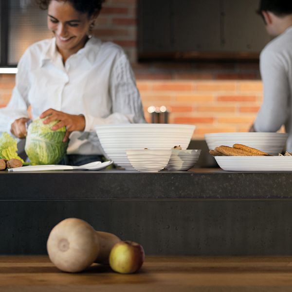 Миска tierra 18 см бежево-розовая Guzzini