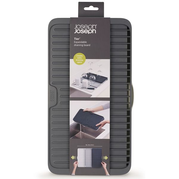 Коврик для сушки tier раздвижной серый