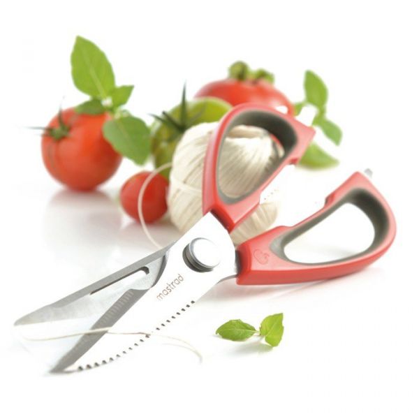Ножницы кухонные MASTRAD мультифункциональные с магнитным держателем 