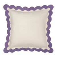 Чехол на подушку с контрастным кантом сиреневого цвета из коллекции trendy ruffles, 40х40 см Tkano