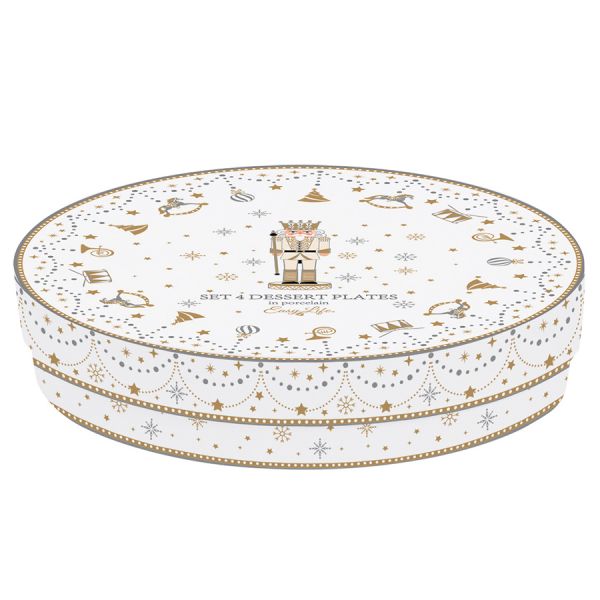 Набор десертных тарелок royal nutcracker 19 см, 4 шт Easy Life
