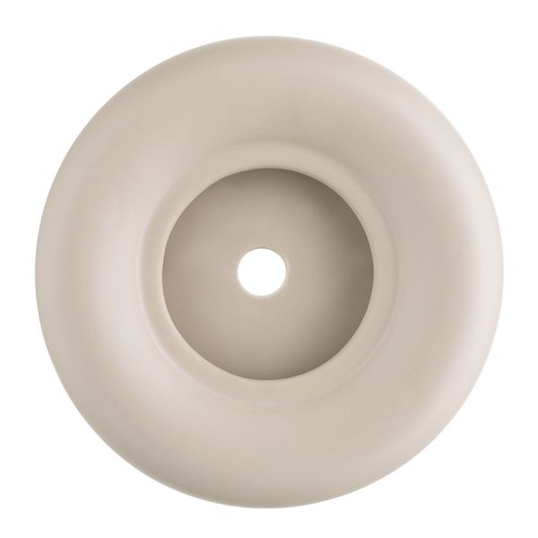 Горшок цветочный кремового цвета из коллекции edge, 1,2л