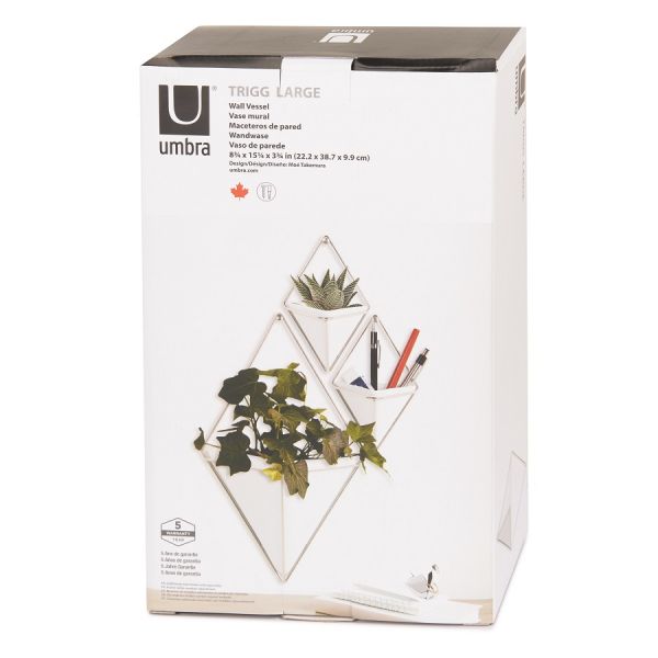 Декор для стен TRIGG большой цвет белый