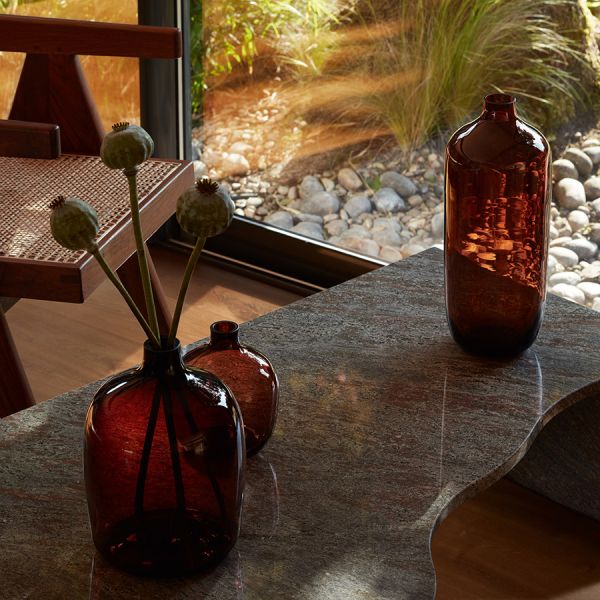 Ваза vessel, 27 см, коричневая LSA International