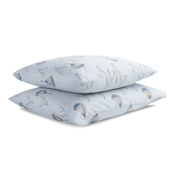 Комплект постельного белья из сатина с принтом 'Полевые цветы' из коллекции russian north, 150х200 см Tkano