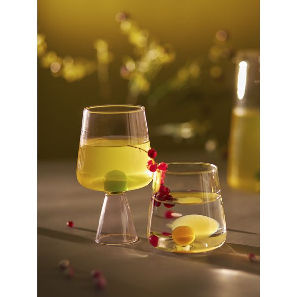 Бокал для вина orb 400 мл, розовый/зеленый Liberty Jones