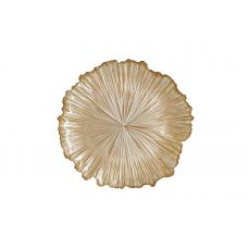 Тарелка закусочная 21 см, стекло, золотистая, Ray ANNA LAFARG