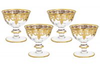 Креманка 300 мл, 4 шт, стекло, золотистая, Versailles Same