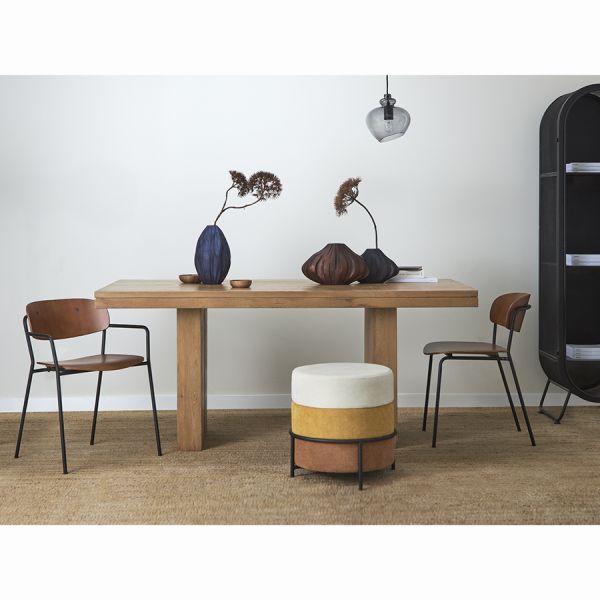 Пуф norunn, шенилл, желто-коричневый Bergenson Bjorn