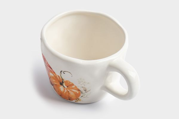 Кружка 340 мл, керамика, молочная, Тыквы, Bright pumpkin ANNA LAFARG
