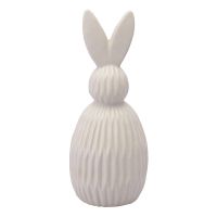 Декор из фарфора бежевого цвета trendy bunny из коллекции essential, 9,2х9,2x22,6 см Tkano
