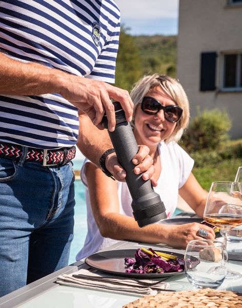 Мельница для перца с подсветкой деревянная 30 см, графит, BBQ, 41526, PEUGEOT,