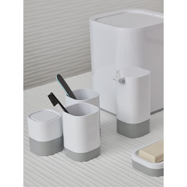 Контейнер для мусора tyer 7 л, белый/серый Bergenson Bjorn Bath