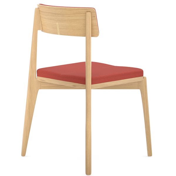 Стул aska рогожка ясень/красный Latitude