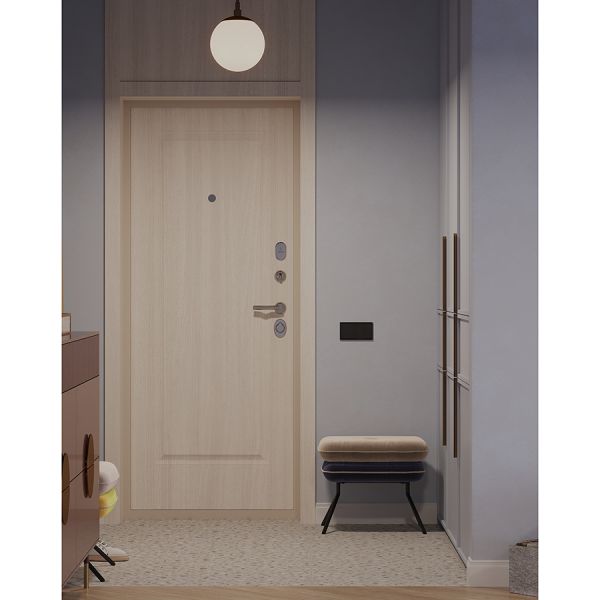 Пуф pea, велюр, бежевый/темно-синий Bergenson Bjorn