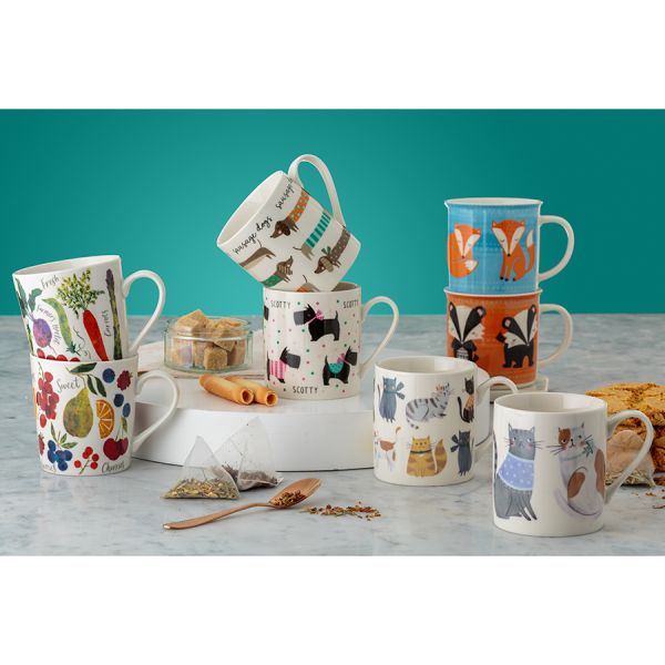 Кружка woodland animals 420 мл оранжевая Price&Kensington