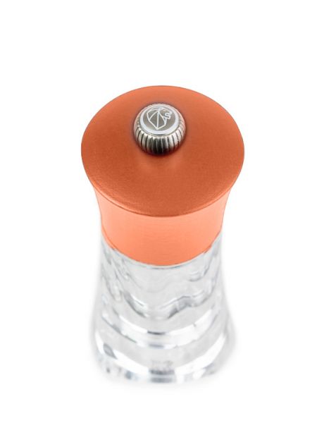 Мельница для соли 14 см, оранжевый, акрил+дерево, OLERON     (6)     38458