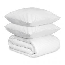 Комплект постельного белья из страйп-сатина из коллекции essential, 150х200 см Tkano