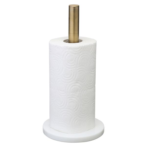 Держатель для бумажных полотенец marm, 31.5 см, белый/золотистый. Liberty Jones