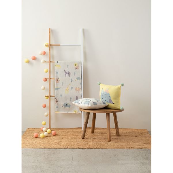 Подушка декоративная с принтом Ежик ugo из коллекции tiny world 35х35 см Tkano