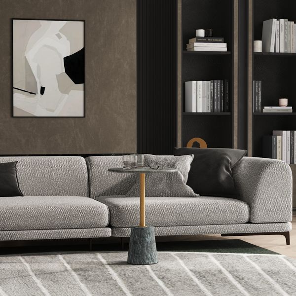 Столик кофейный gryd, D40 см, серый Bergenson Bjorn