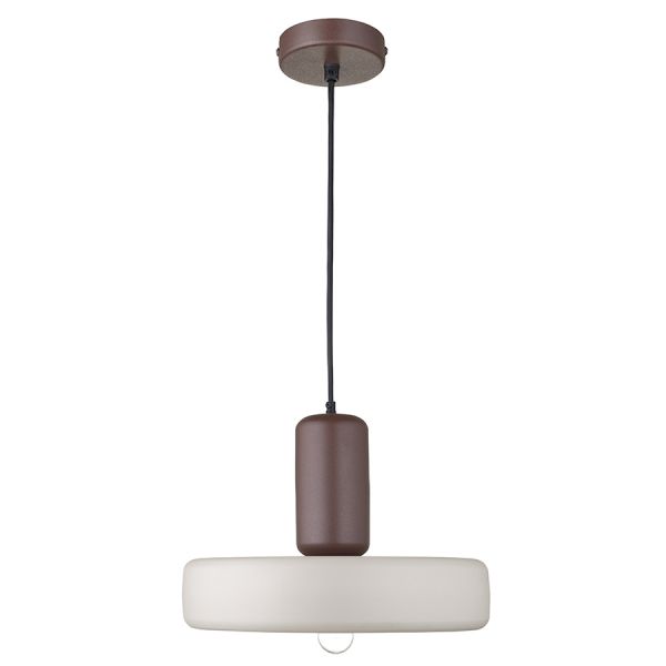 Светильник потолочный juko, D43х31 см, сливовый/бежевый Bergenson Bjorn