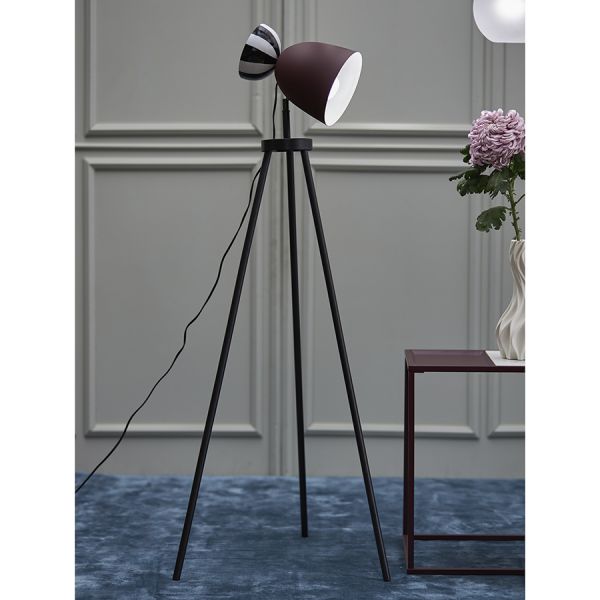 Торшер anniken, D37х145 см, черный/белый/сливовый Bergenson Bjorn
