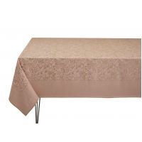 Скатерть с покрытием 175х250 см, 100% хлопок,пыльная роза, OSMOSE Le Jacquard Francais