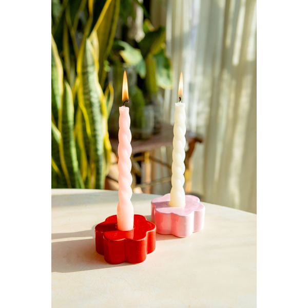 Подсвечник daisy D8 см, красный Doiy