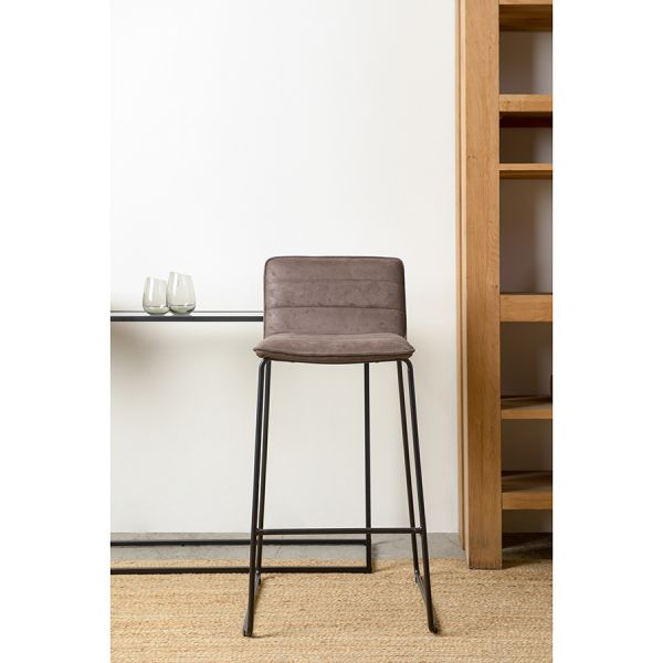 Стул барный terence темно-коричневый экокожа