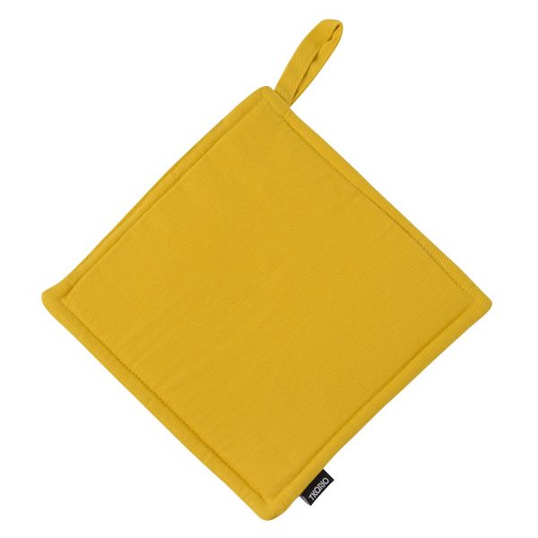 Прихватка из хлопка горчичного цвета из коллекции prairie, 22х22 см Tkano