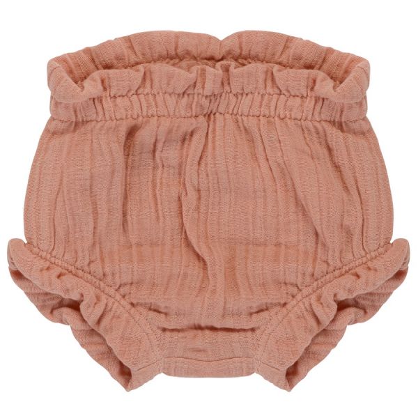 Шорты для новорожденных из хлопкового муслина цвета пыльной розы из коллекции essential 9-12m