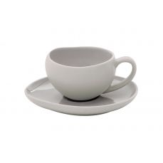 Чашка с блюдцем Organica серая 0,09 л Easy Life