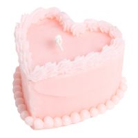 Свеча cake, 4.8 см, розовая Doiy