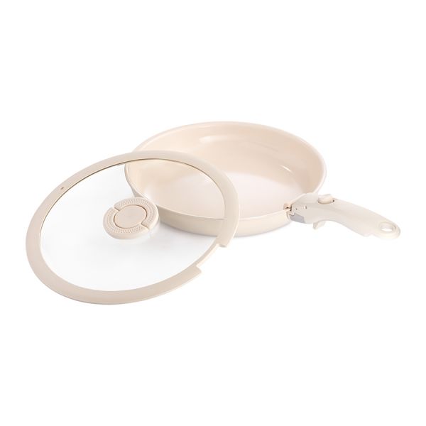 Сковорода с крышкой и съемной ручкой smart ceramic, 28 см, Smart Solutions, SS0000381