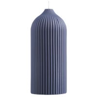 Свеча декоративная синего цвета из коллекции edge 16,5 см