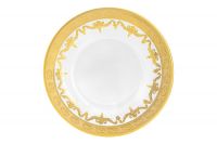 Тарелка обеденная 26 см, 4 шт, стекло, золотистая, Versailles Same
