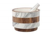 Ступка с пестиком Wood&Marble, 15 см Home & Style