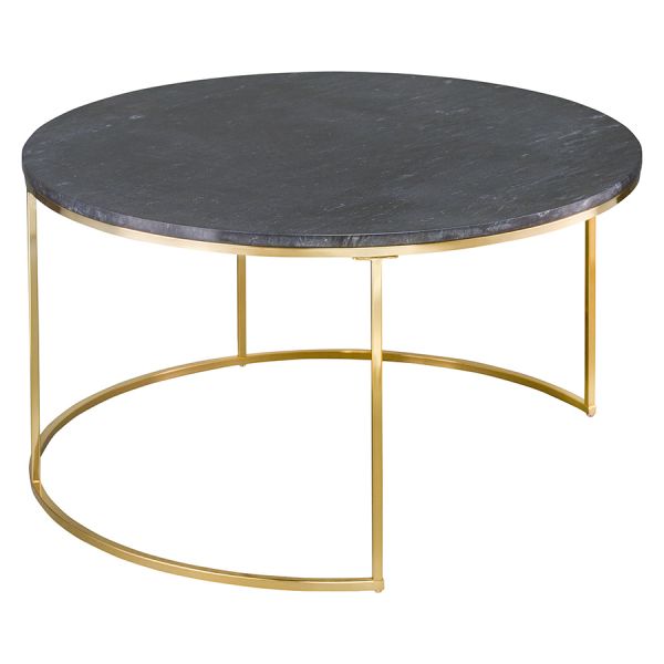 Набор столиков журнальных hans 60 см и 80 см черный мрамор