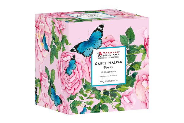 Кружка с подставкой Розы 0,4 л Maxwell & Williams