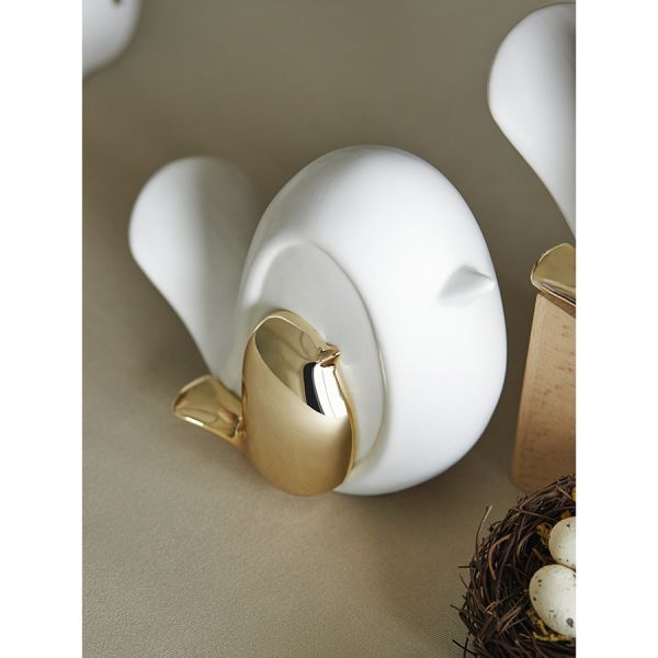 Декор из фарфора white birdie из коллекции essential, 16х8x13 см Tkano