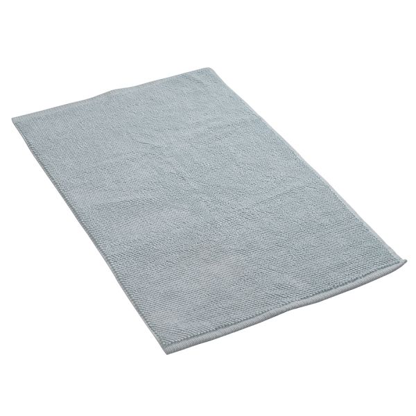 Коврик для ванной ворсовый из чесаного хлопка голубого цвета из коллекции essential, 50х80 см Tkano